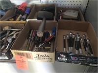 10 flats tools-tapes, wrenches, etc