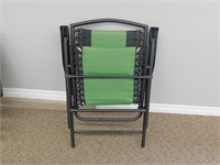 Black/Green Fold Up Chair