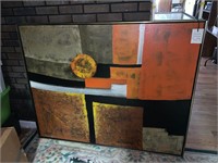 LARGE ABSTRACT OIL PAINTING
