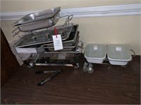 HUGE LOT CHAFING PANS AND MISC