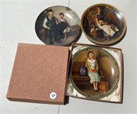 Knowles Norman Rockwell Plates 3 total