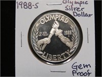 1988 S OLYMPIC SILVER DOLLAR 90% GEM PROOF