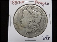 1880 P MORGAN SILVER DOLLAR 90% VG