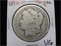 1890 O MORGAN SILVER DOLLAR 90% VG