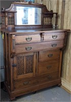 Antique Victorian Buffet Server w/ Intricate