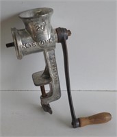 Vtg Keystone Mounted Manual Meat Grinder