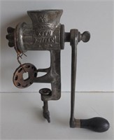 Vtg Keen Kutter Mounted Manual Meat Grinder w/