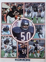 5 posters of Chicago Bears 1988 Defensive MVP