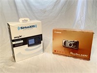 Sirus XM and Canon Power Shot