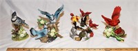 LOT - BIRD FIGURINES - ONE MUSIC BOX