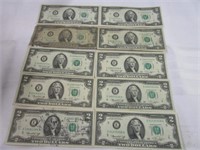 (10) $2 Bills