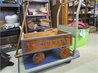 Wooden Wagon Planter?  - Pick up only