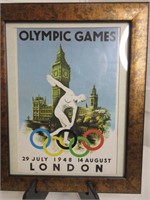 Vintage 1948 Olympic Games London Poster