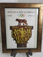 Vintage 1960 Olympiade Rome Poster