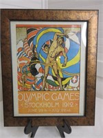Vintage 1912 Olympic Games Stockholm Poster
