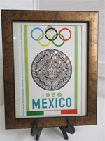 Vintage 1968 Olympic Mexico Poster