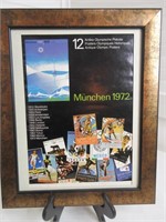 Vintage 1972 Olympic Munchen Poster