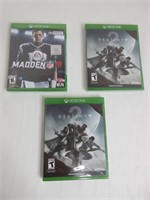 Group of Three XBox One Games