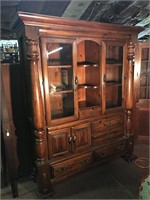 Large Pine Court Cupboard