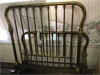 Antique Late 1800's Full Sized Brass Bed
