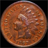 1867 Indian Head Penny CLOSELY UNCIRCULATED