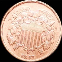 1867 Two Cent Piece UNCIRCULATED