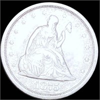 1875-S Seated Twenty Cent Piece CLOSELY UNC