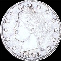 1893 Liberty Victory Nickel LIGHTLY CIRCULATED