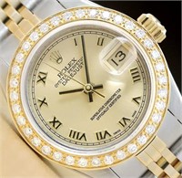 Rolex Ladies Datejust Diamond Watch