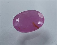 Certified 3.45 Cts Natural Oval Ruby