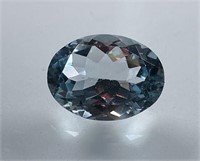 Certified 6.70 Cts Natural Blue Topaz