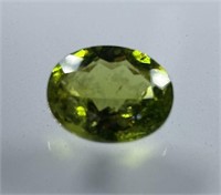 Certified 6.51 Cts Natural Oval Cut Peridot