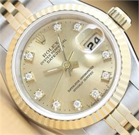 Men Rolex Datejust Diamond Watch