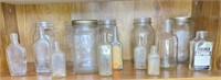 Large Variety of Mason and Glass Bottles