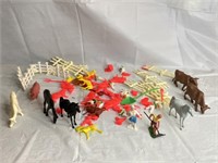 Hee-Haw!!  Vintage Plastic Miniature Farming Toys