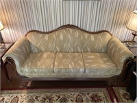 Vintage Duncan Phyfe Style Gooseneck Sofa