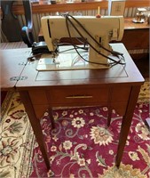 Vintage Singer 293B Sewing Machine & Cabinet