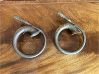 Vintage Pair of Brass Car Horns