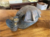 1920's Miner's Adult Helmet w/ Auto Lite Lamp