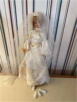 Vintage Barbie Doll w/ Hand-Sewn Lace & Silk