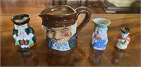 Vintage Assorted Porcelain Toby Pitchers