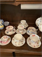 Vintage Collection of Porcelain Teacups