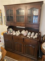 Vintage Moses Horning Cherry China Cabinet