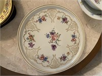Vintage Zeh Scherzer Porcelain Cake Plate