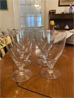 Vintage Collection of Six Glass Shrubs