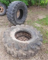 (2) 20.5 - 25 Payloader Tires - Used