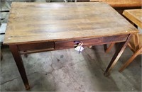 Antique Wood Desk Table, needs