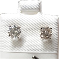 $7000 14K  Diamond(1.05ct) Earrings