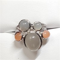 $300 Silver Moonstone(8ct) Ring