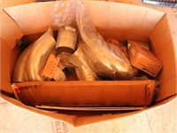 Box Of Exhaust pipes & Misc Hardware